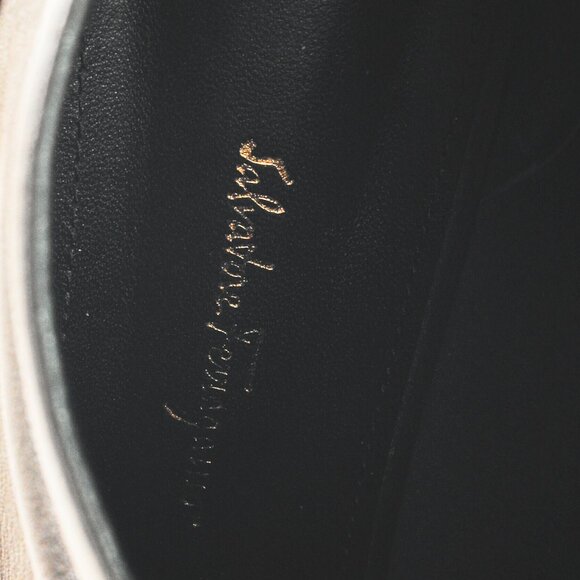 Salvatore Ferragamo Atri Glossy Cap Toe Black Leather Ankle Boot - Picture 11 of 11